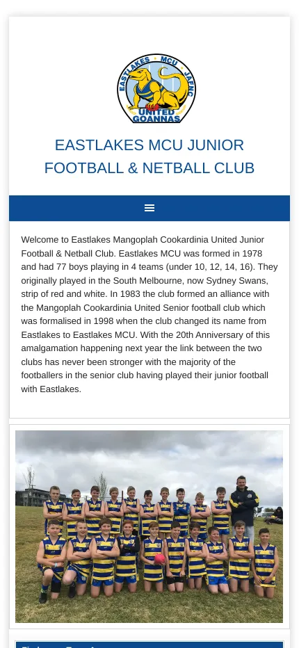 Eastlakes MCU Junior Football & Netball Club mobile